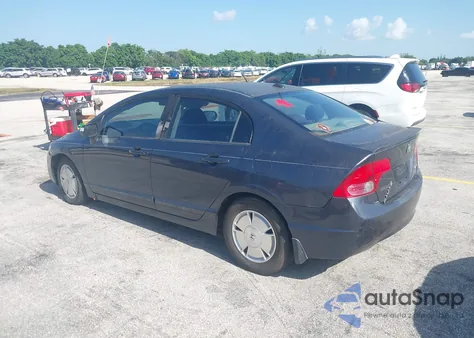 2007 Honda Civic Hybrid from USA, damaged, VIN JHMFA36227S024895